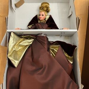 1996 Barbie Couture With Box in Gold and Brown Accents